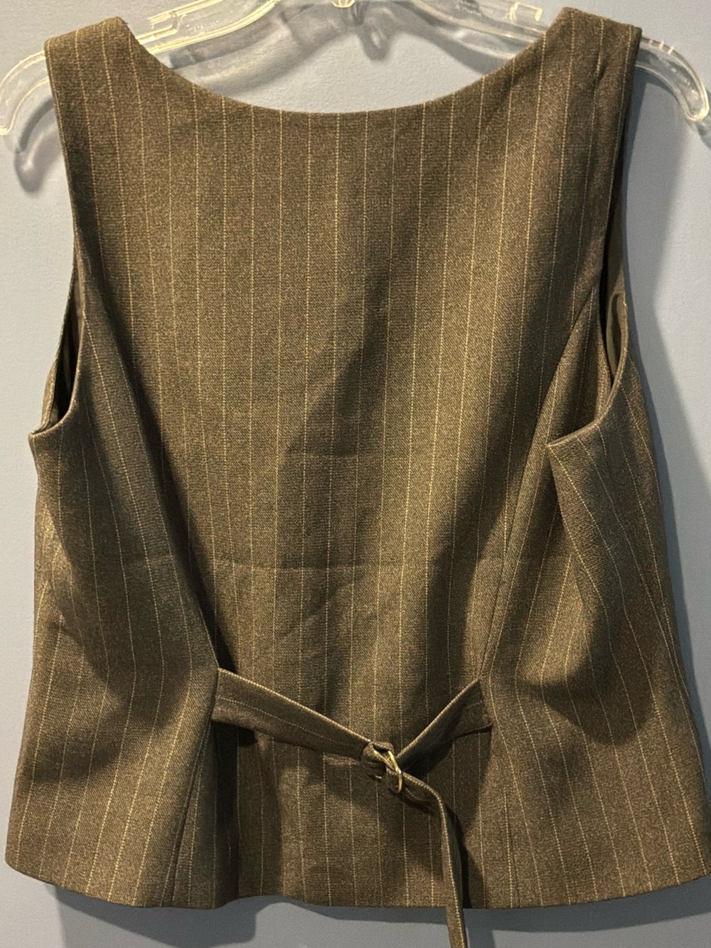 Abercrombie & Fitch Pinstripe Button Vest - Picture 3 of 5